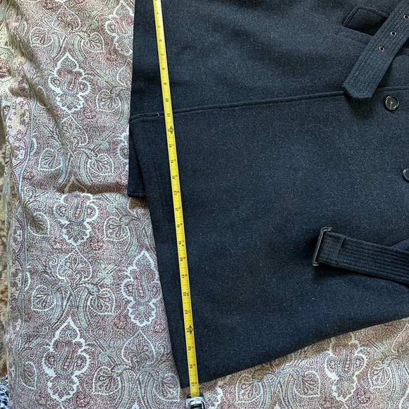 Men’s XL Charcoal Grey Theory Wool Cashmere Double Breastec Coat - Picture 10 of 11